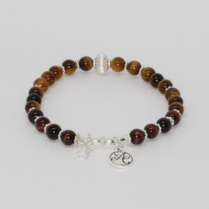Armband aus Tigerauge mit Silber